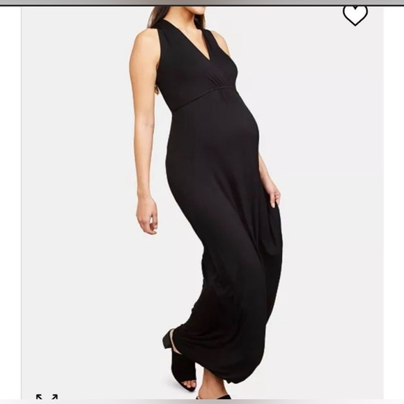 Motherhood Maternity maxi dress black - Picture 1 of 6